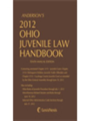 cover image of Anderson's 2012 Ohio Juvenile Law Handbook